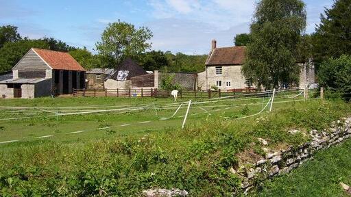 Lower Westholme. House, paddock and outbuildings on Watery Lane.