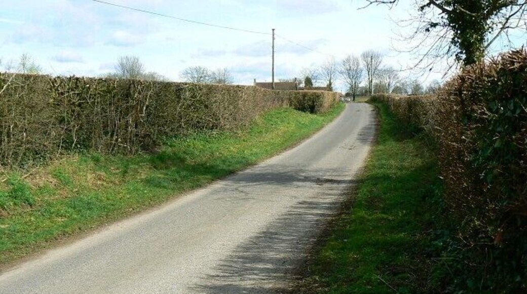 Stone Lane east of Parbrook In this direction Stone Lane leads to Stone Farm, Stone House Farm and Stone before reaching the A37.