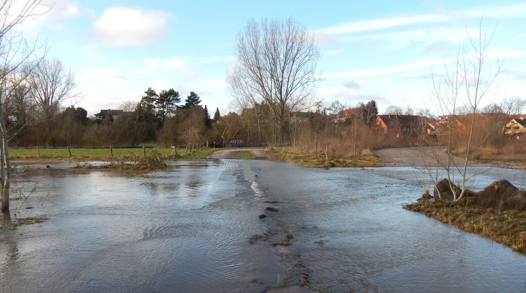 Weg von Sarstedt nach Schliekum, bei Hochwasser