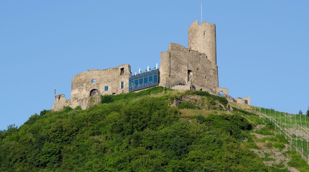 The castle Burg Landshut in Bernkastel-Kues. The late 13th century castle was built upon Roman remains, and mostly destroyed by accidental fire in 1692.