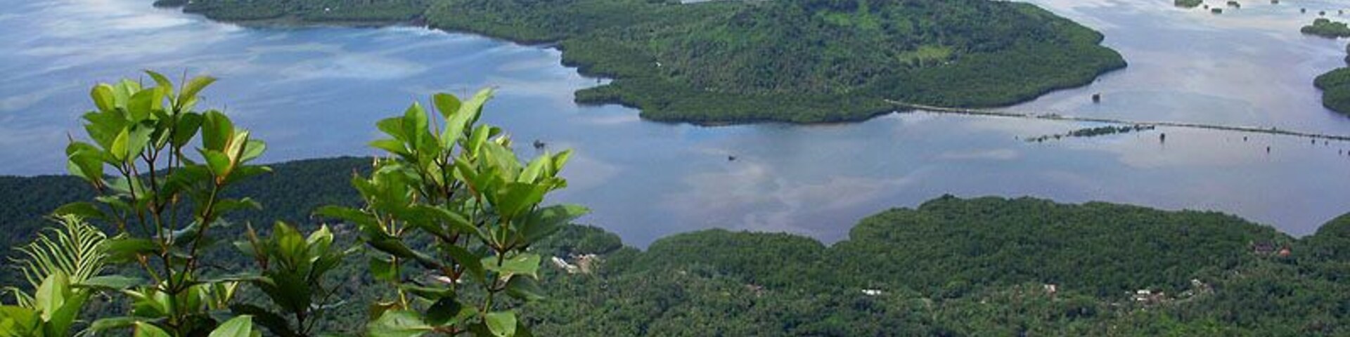 View of Kolonia, Pohnpei, FSM from Sokehs Rock
Read about this wonderful place at:
http://vagabondtraveltales.com/pohnpei-federated-states-of-micronesia/