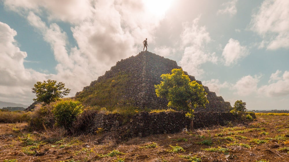 Plaine Magnien pyramids in Mauritius