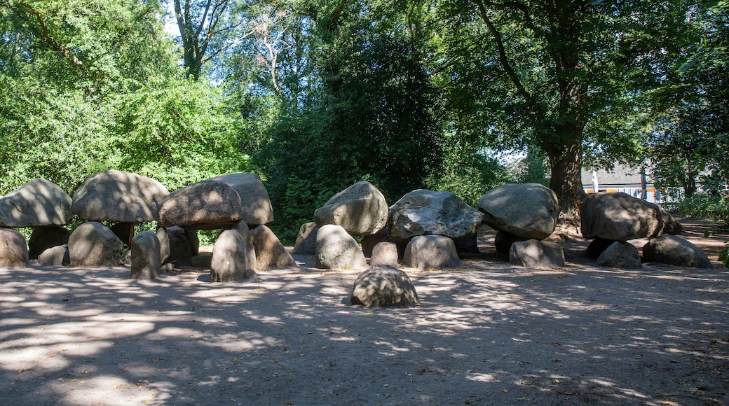 In the woods near Borger in the province of Drenthe you will find this gigantic grave monument from prehistoric times. The building blocks of this dolmen were deposited in the ice-age