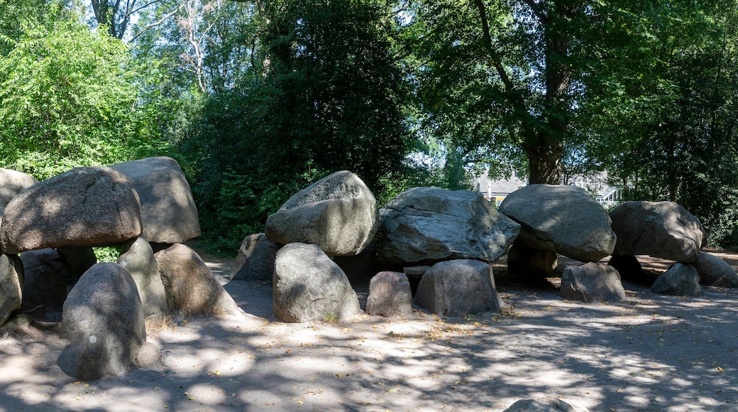 In the woods near Borger in the province of Drenthe you will find this gigantic grave monument from prehistoric times. The building blocks of this dolmen were deposited in the ice-age