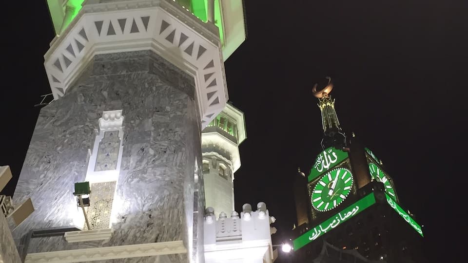From within the Masjid Alharam-Makkah
