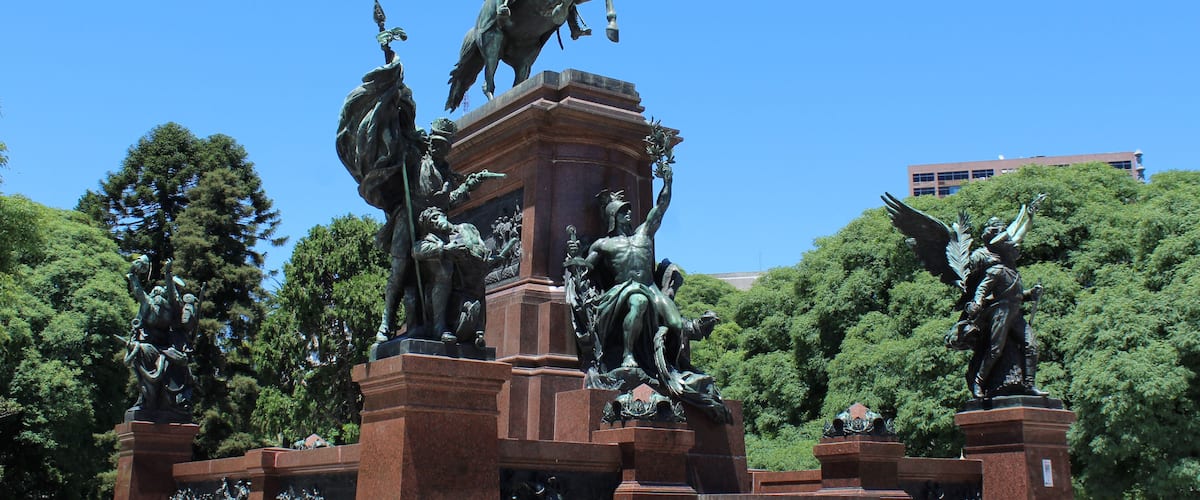 General San Martin Monument at San Martin square, Buenos Aires, Argentina.