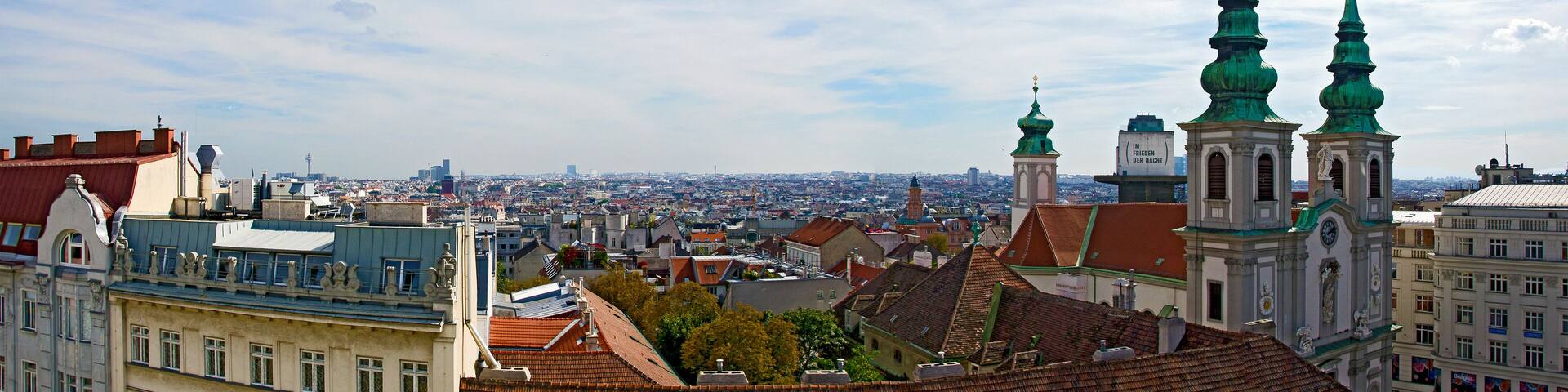 Panorama des des Wiener Bezirkes Mariahilf
