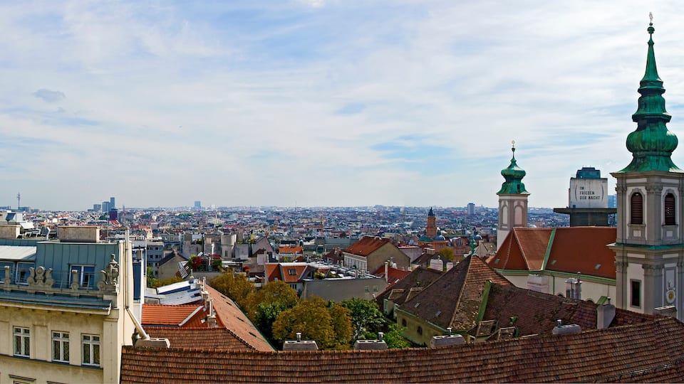 Panorama des des Wiener Bezirkes Mariahilf