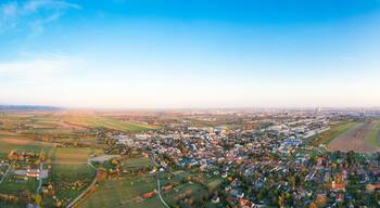 Vienna, Austria. Cityview from Stammersdorf in the North.