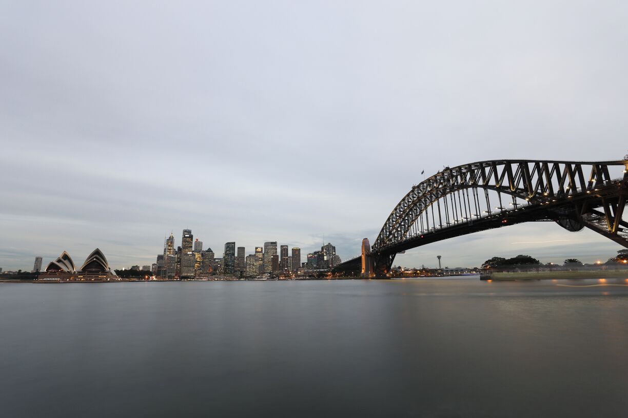 You can catch a train from the city over to Milson's point, and a short walk (5-10mins) later you get to enjoy this amazing view. The was taken around sunset, so you can see the city lights coming on.

#LifeAtExpedia 