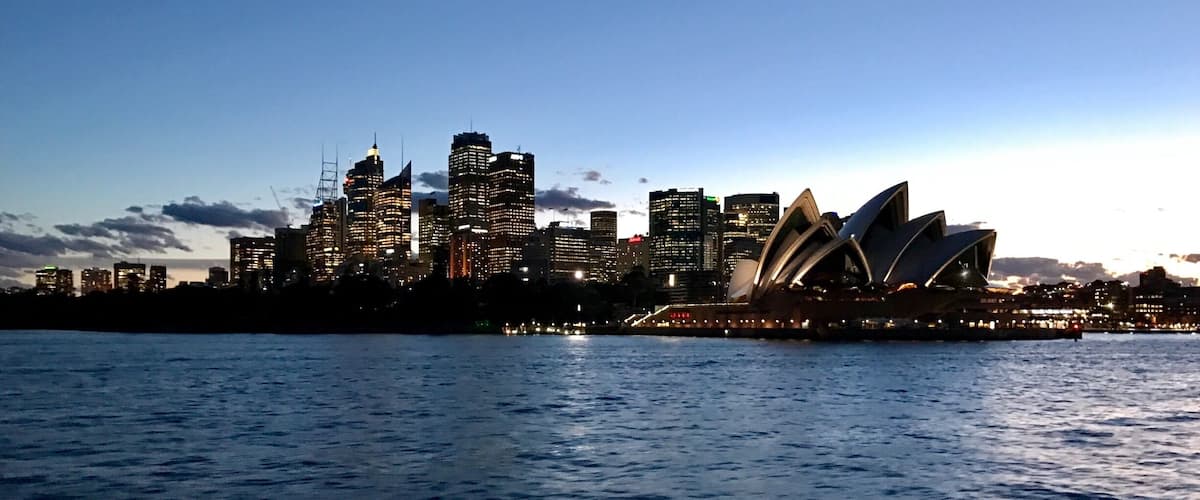 Sydney CBD and the opera house