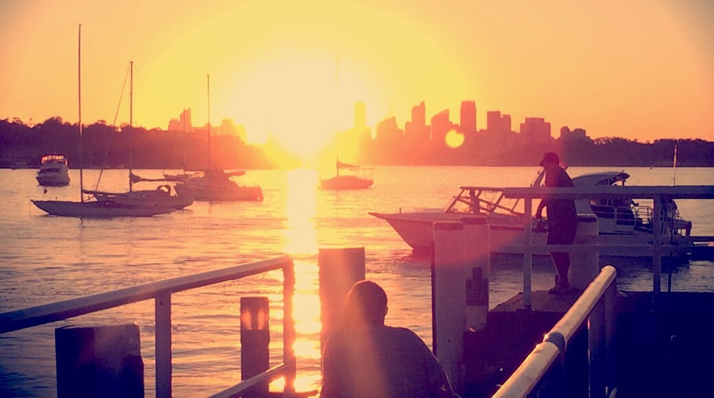 Sunset from the ferry pier at Watsons bay