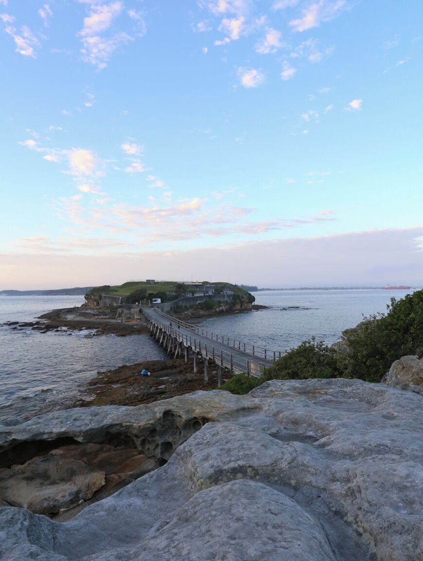  Bare Island just after sunrise, if you check out the last picture I uploaded of the bridge, this is the same bridge from a different angle! My kids love it visiting this place on a weekend, and it can get quite busy as well.

#LifeAtExpedia