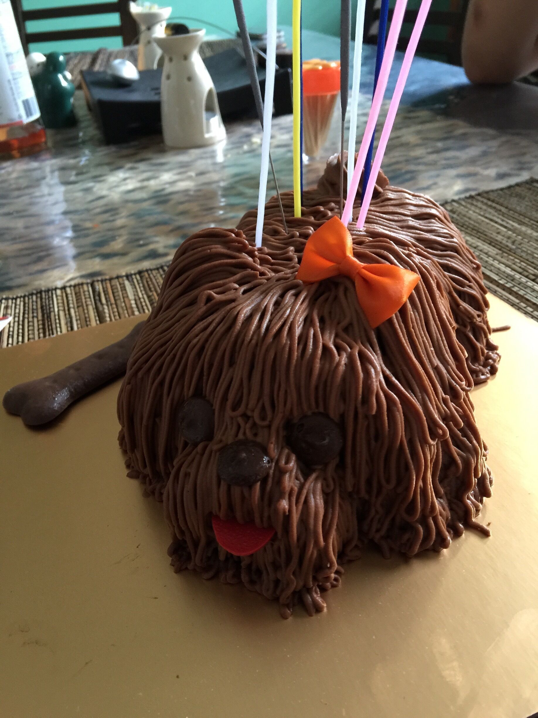 Chocolate Mousse Puppy Cake from Breadtop #delicious