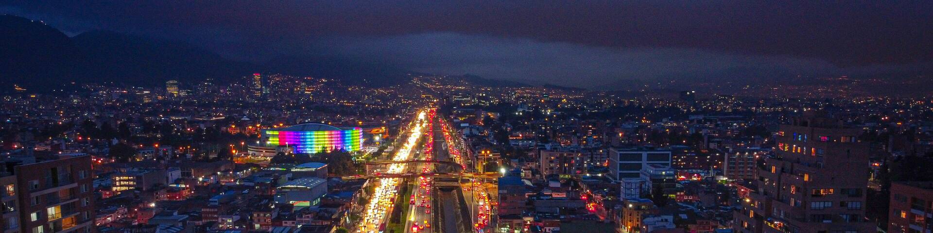 City lights Bogota