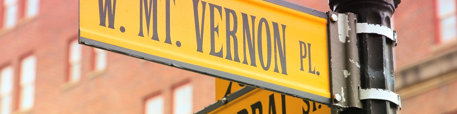 Baltimore - Mt Vernon. Filtered colors style.