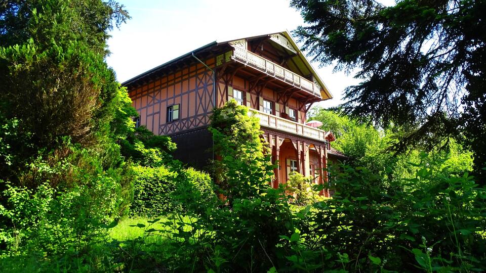 Europe , France , Alsace , Haut Rhin , building of the Petite Camargue Alsacienne fish farm