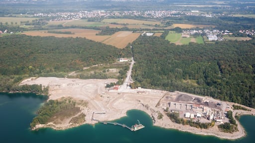 France, gravel pit near Saint-Louis