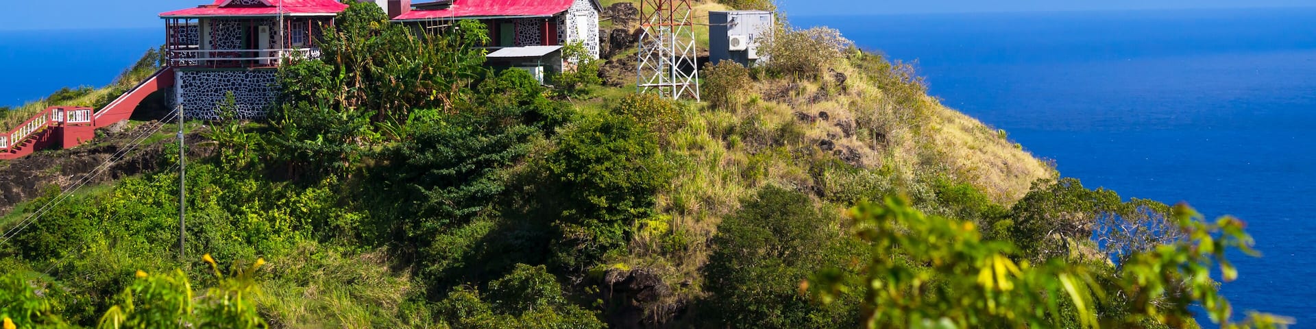 Caribbean, Lesser Antilles, St Lucia, Castries, Charlotte, lighthouse Vieux Fort