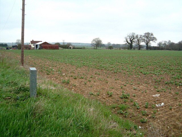 Folly Farm Fields, Flitwick Folly Farm is named after the area of woodland ("The Folly") which can be seen on the far right of the photo - rather than any suggestion that it is a silly place to have a farm ! The other side of the road here is taken up with unlovely industrial and commercial units.