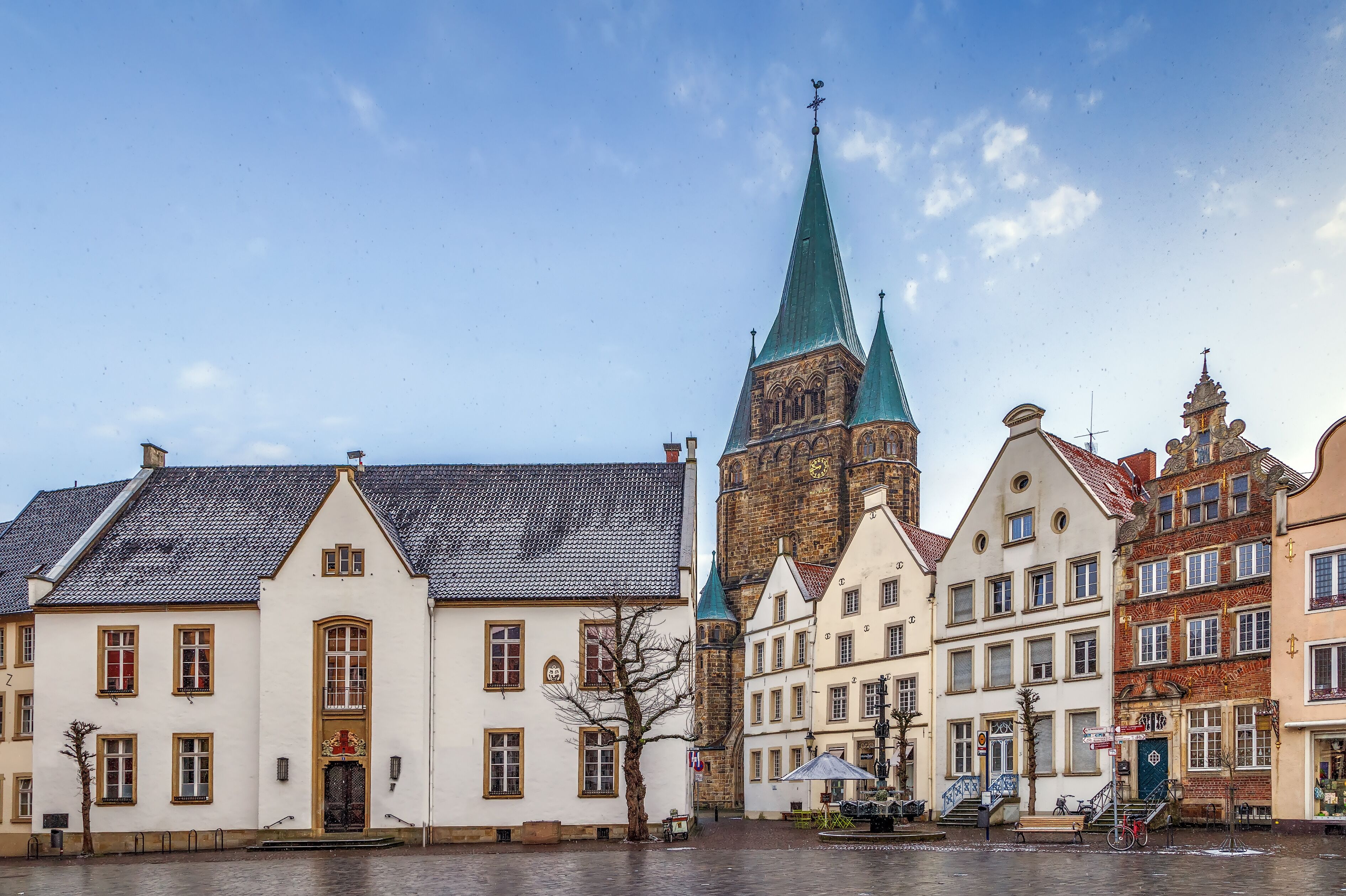 Historical market square, Warendorf, Germany