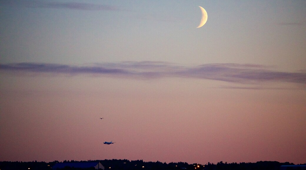 Anchorage som viser solnedgang