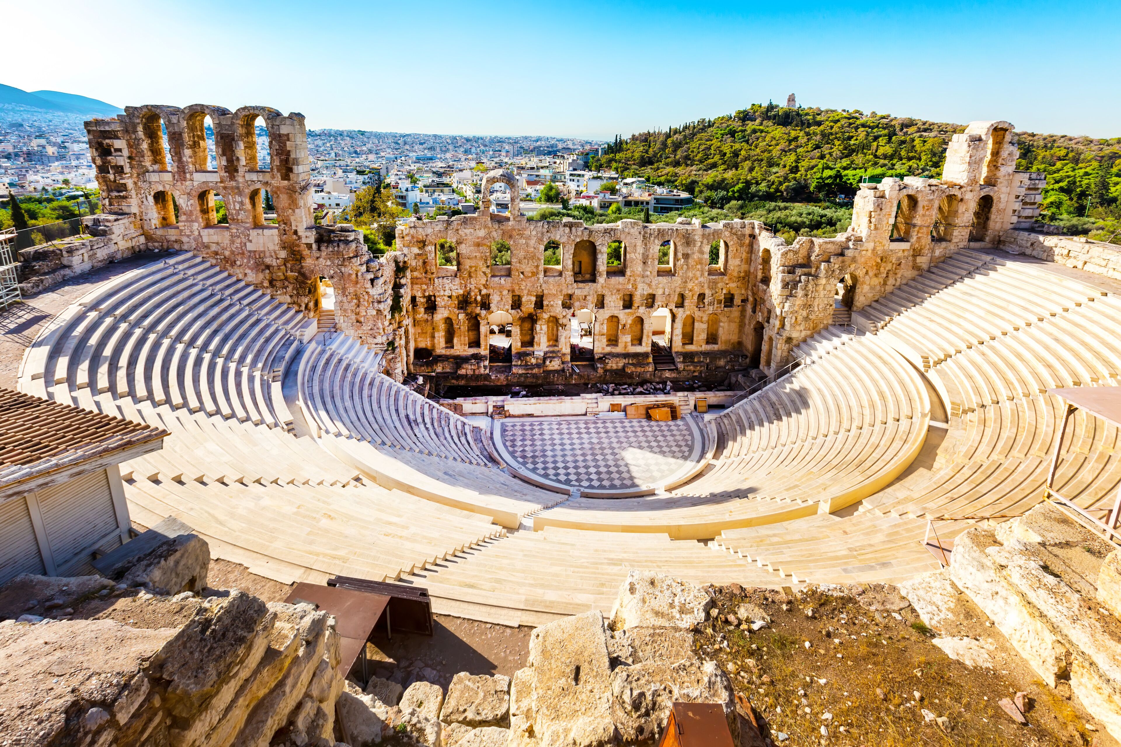 Amphitheater of Acropolis in Athens, Greece