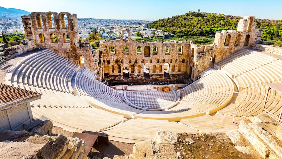 Amphitheater of Acropolis in Athens, Greece