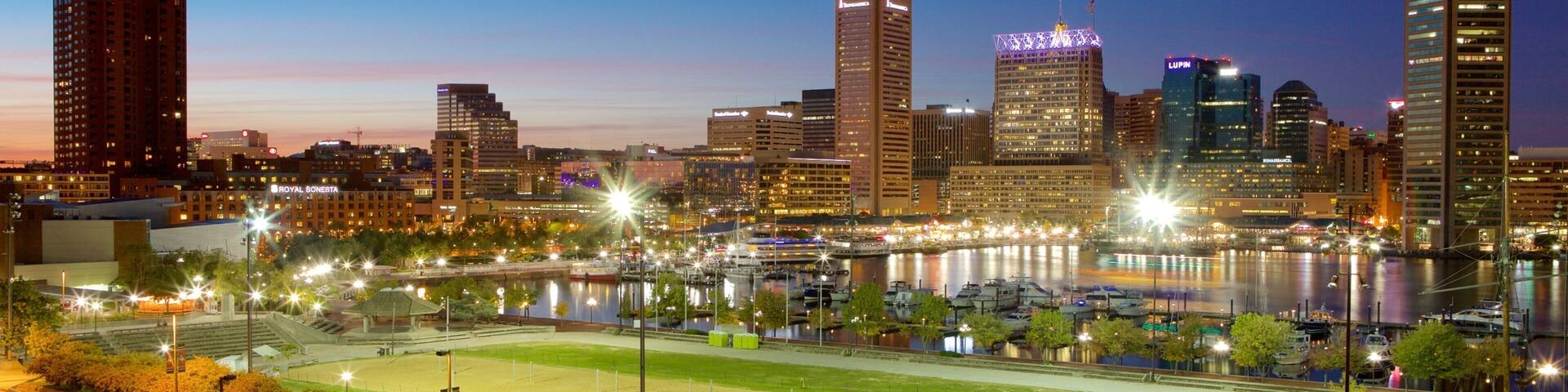 ボルチモア フィーチャー 公園, 夜景 と スカイライン