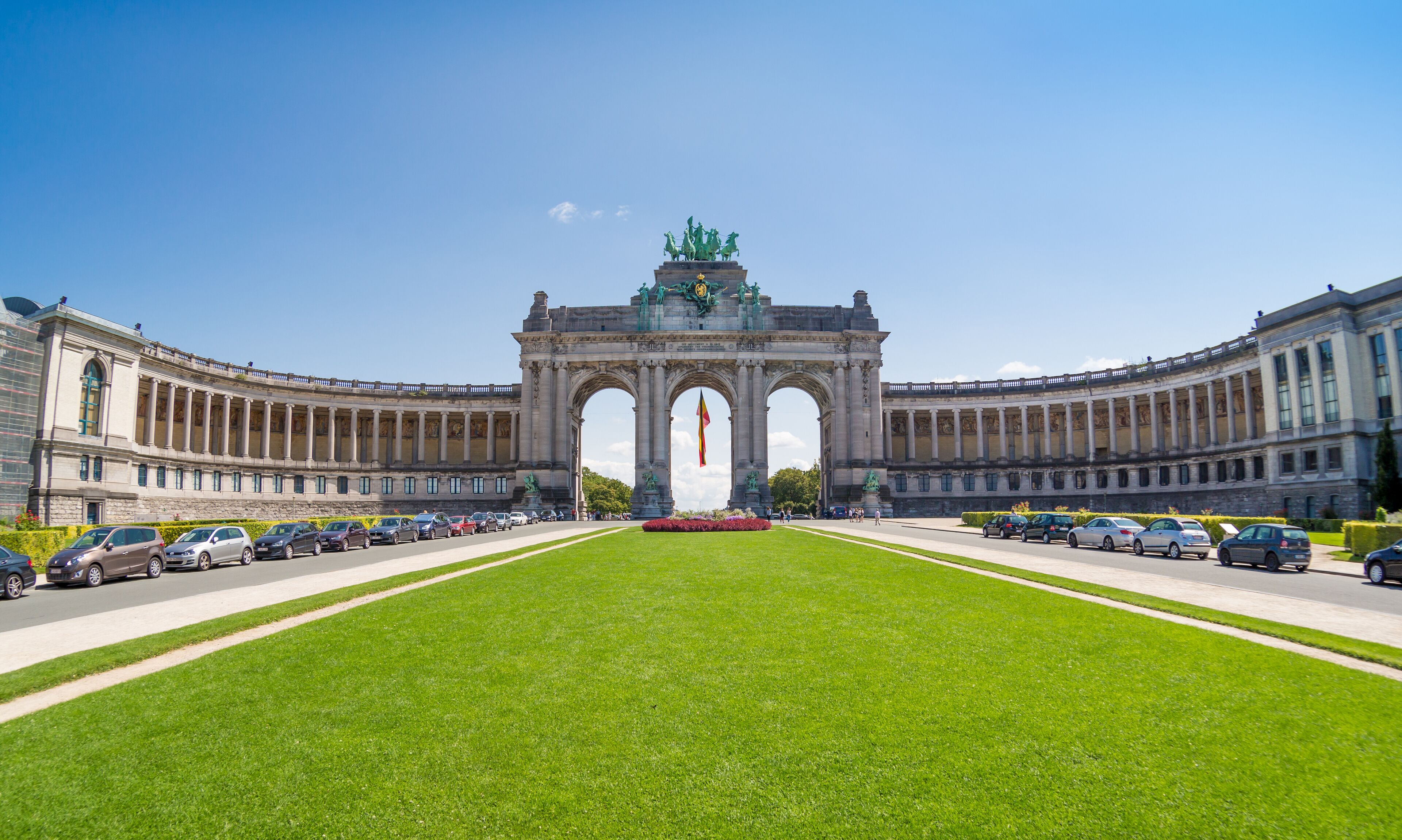 The Triumphal Arch or Arc de Triomphe in Brussels, Belgium