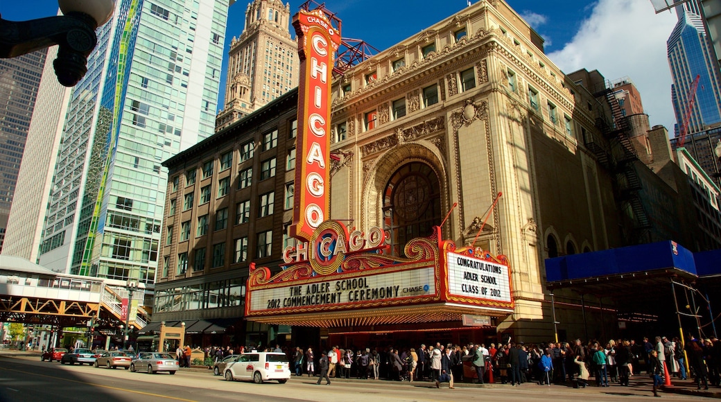 Chicago som viser kulturarv, by og skilt