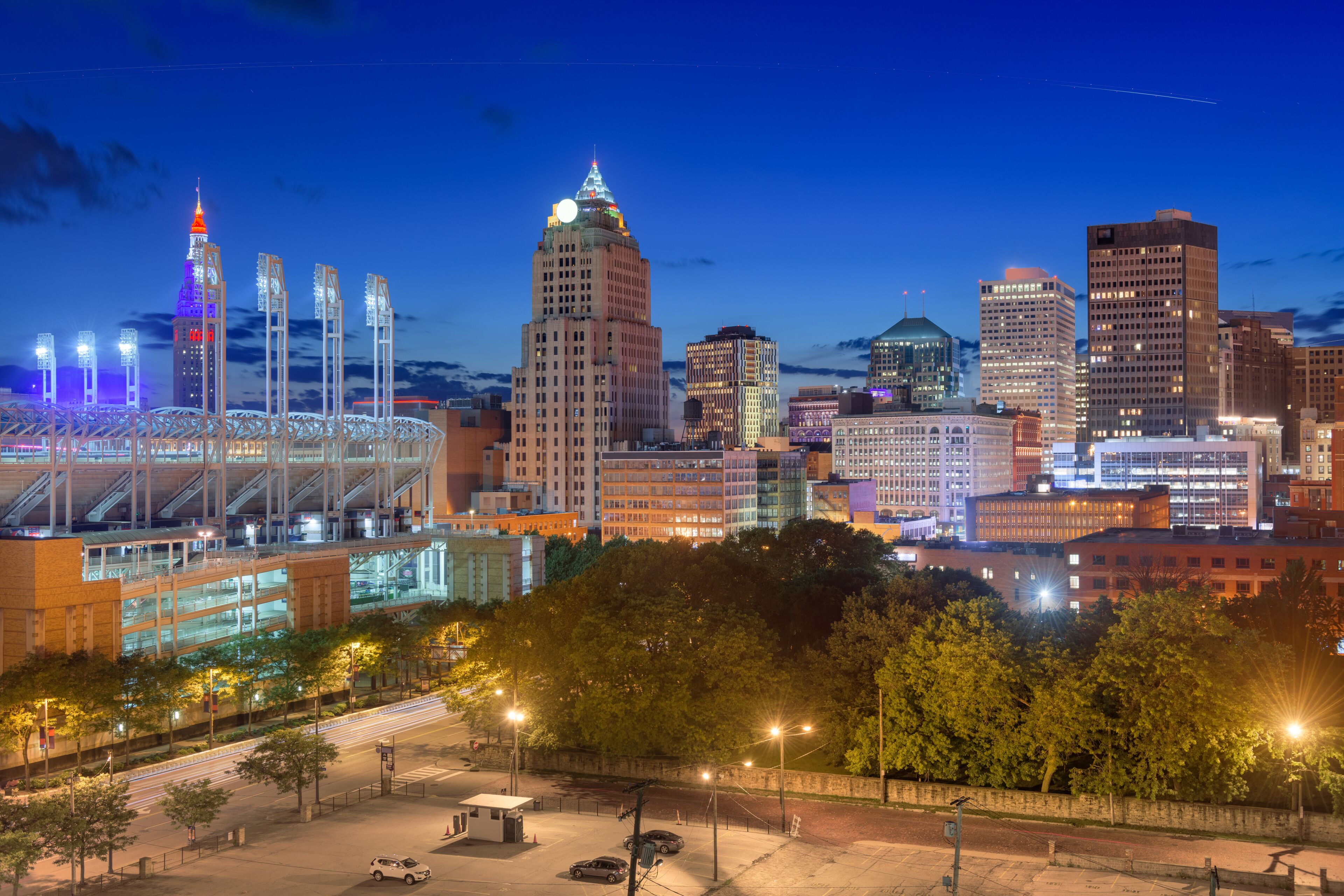 Cleveland, Ohio, USA Downtown City Skyline