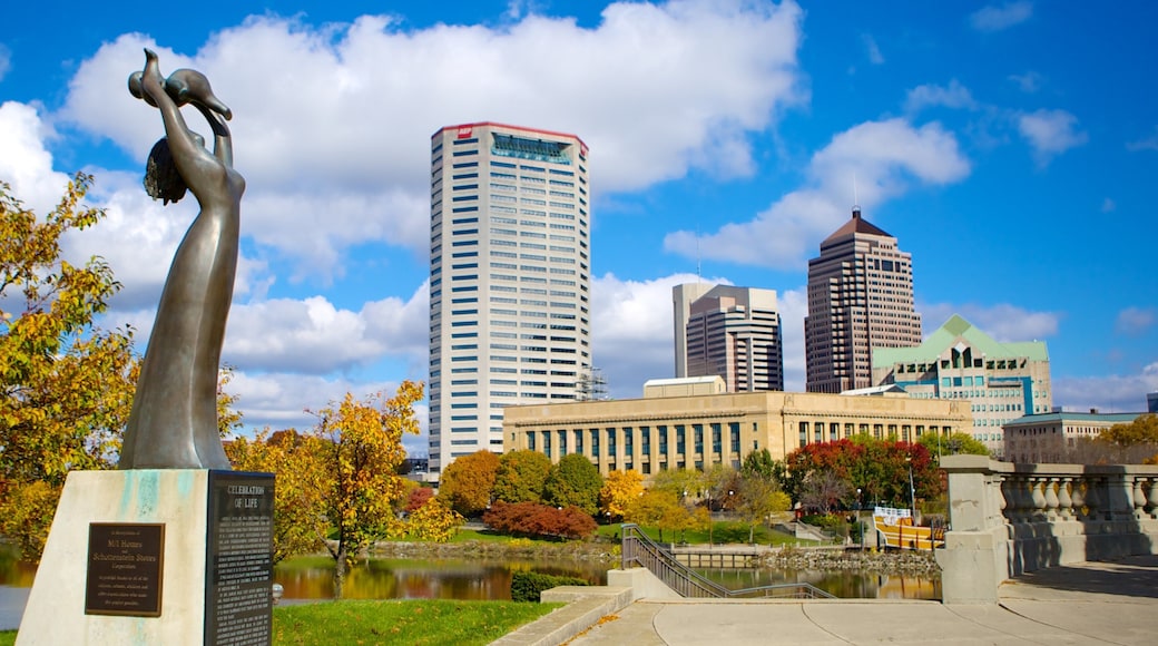 Columbus which includes a park, a memorial and a city