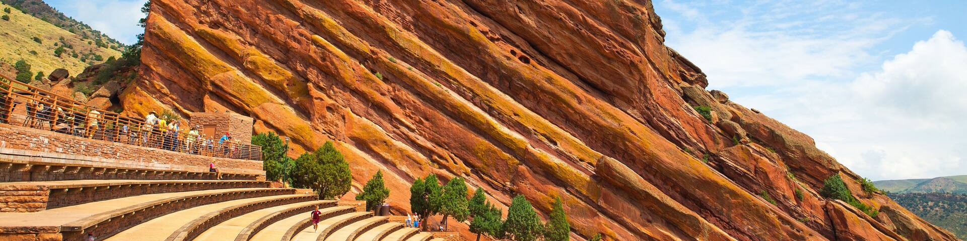 Famous Historic Red Rocks Amphitheater near Denver, Colorado