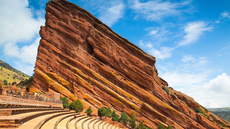 Famous Historic Red Rocks Amphitheater near Denver, Colorado