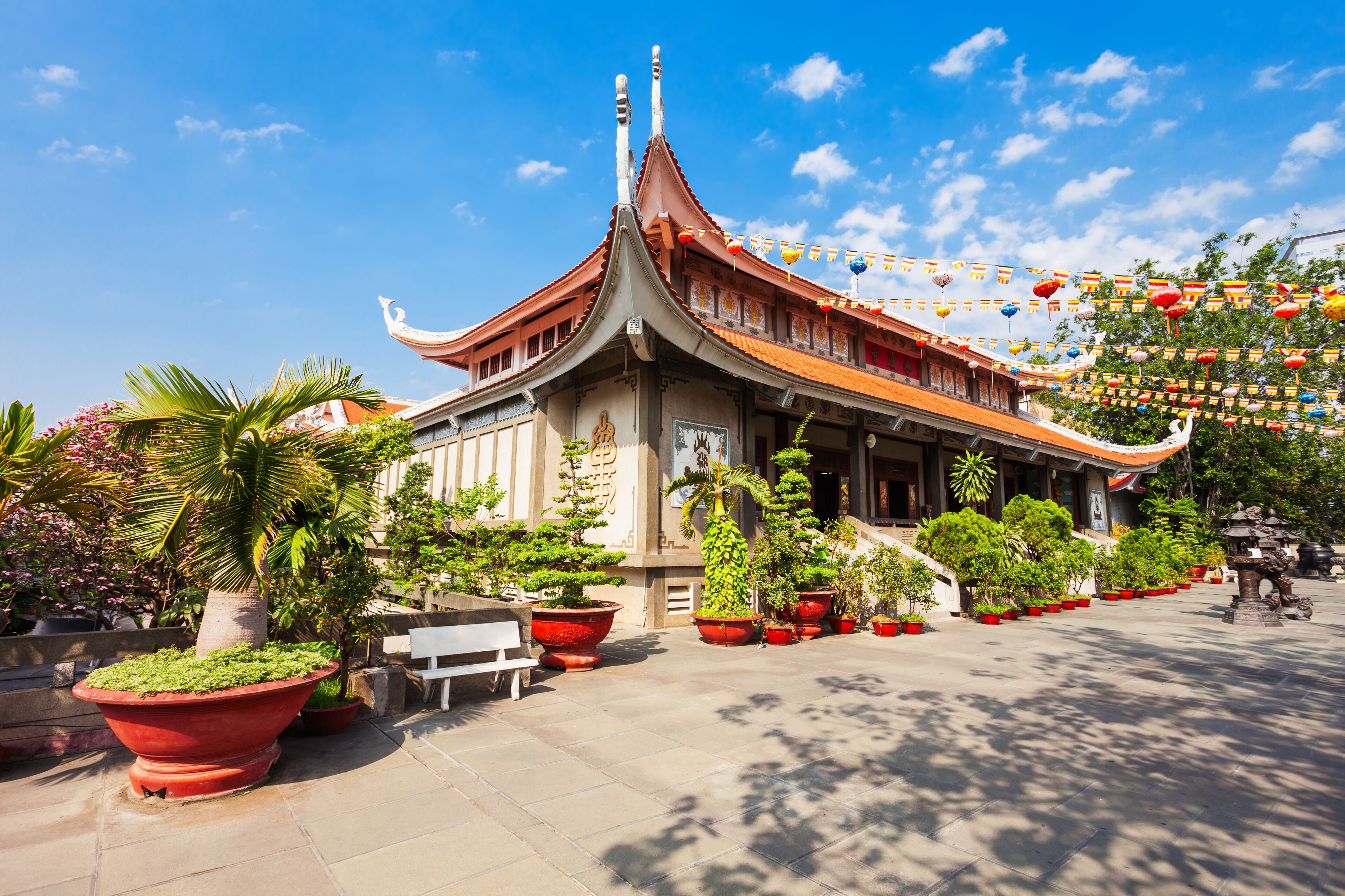 Vinh Nghiem Temple is a pagoda in Ho Chi Minh City in Vietnam