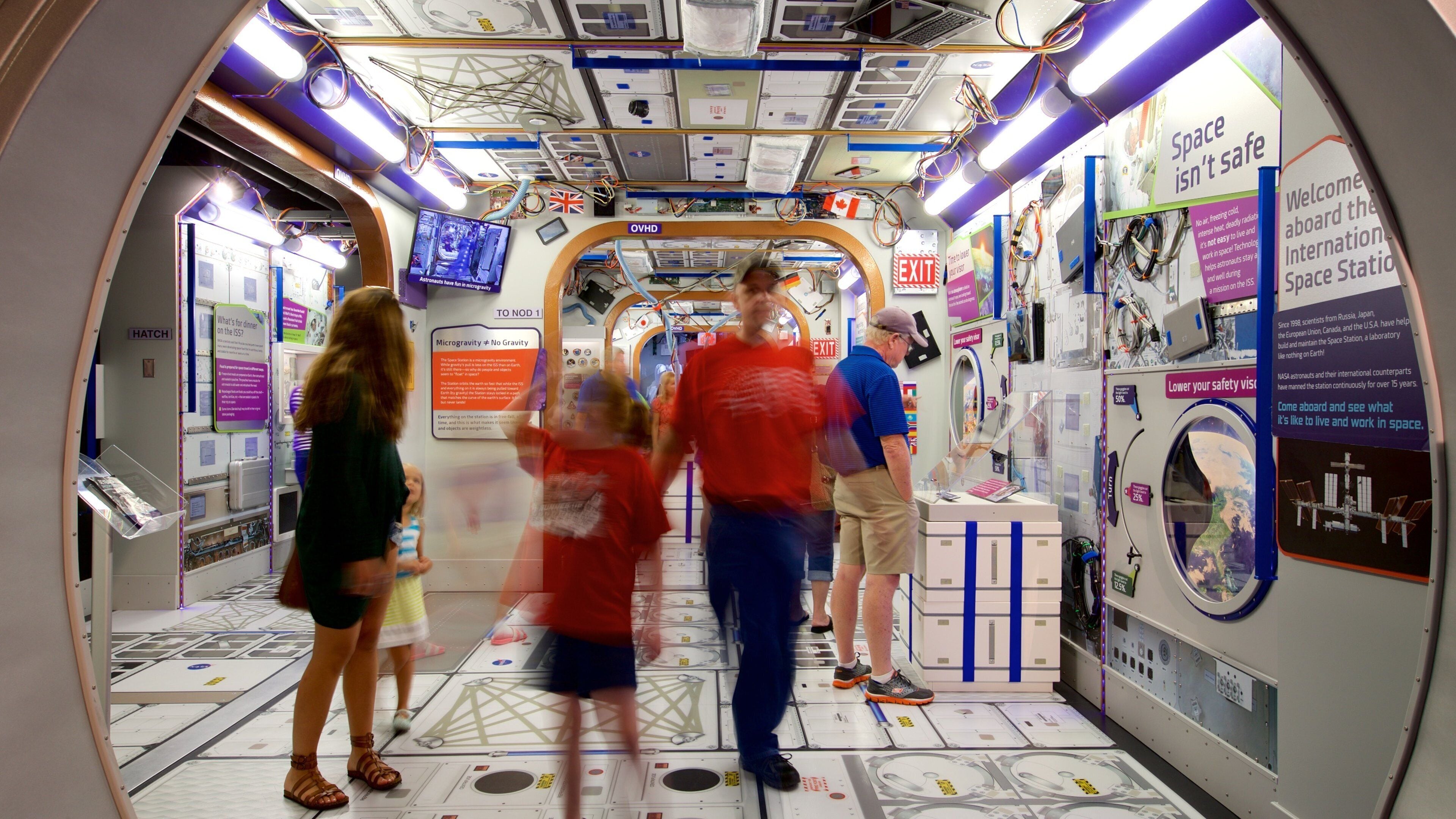 Children\'s Museum of Indianapolis featuring interior views as well as a small group of people