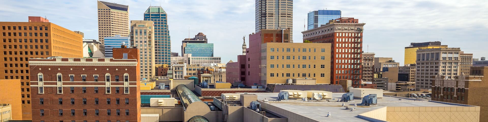Skyscrapers in downtown of Indianapolis, Indiana