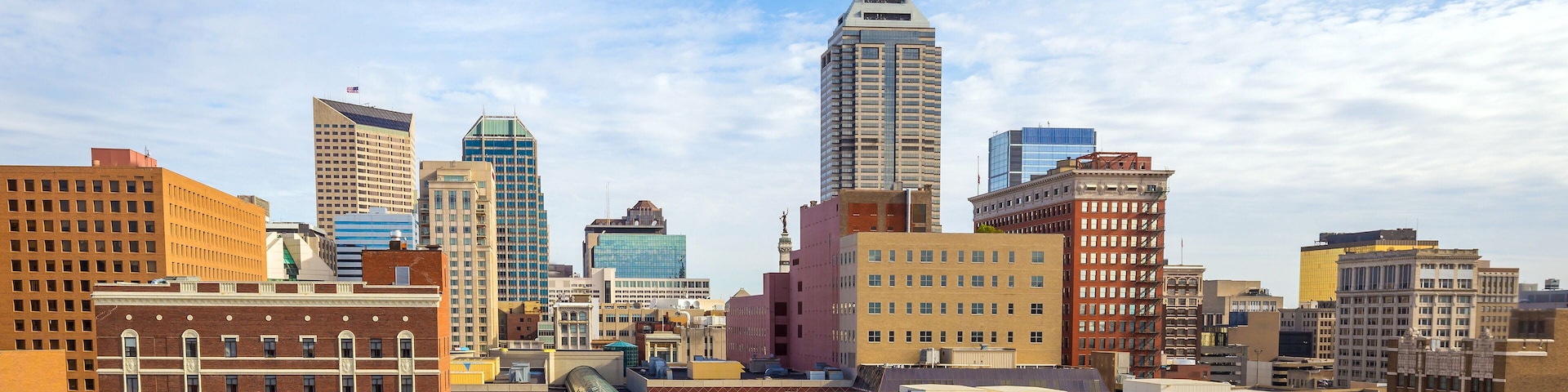 Skyscrapers in downtown of Indianapolis, Indiana