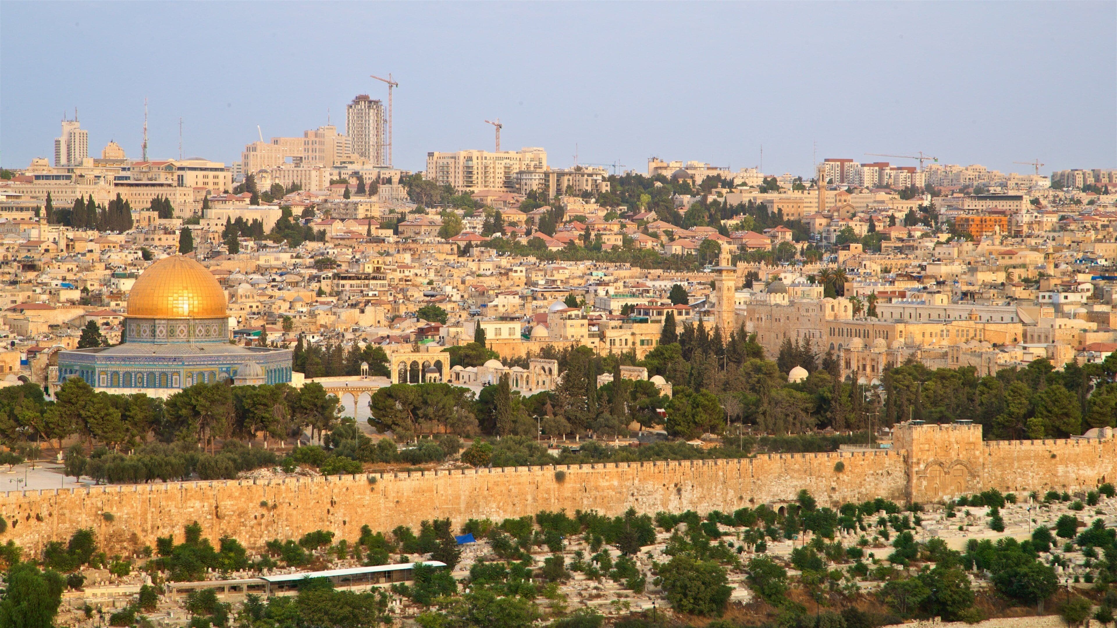 Jerusalem which includes landscape views and a city
