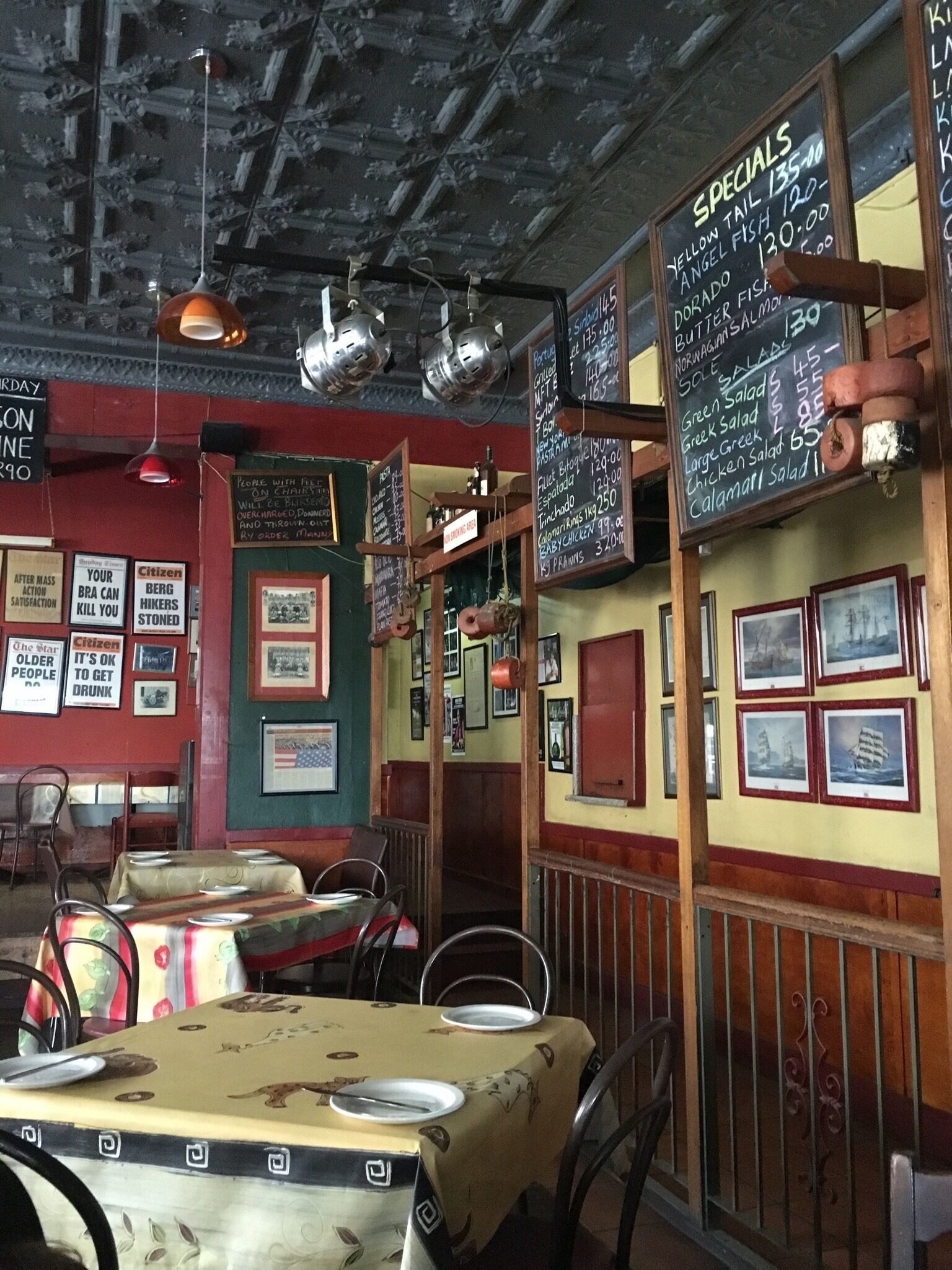 Oldest bar in Johannesburg, great Portuguese food and live music pretty much every night