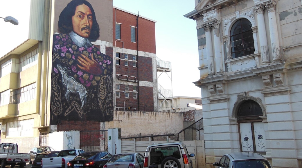 Trendy Maboneng in Johannesburg.. Love the street art all over the city. #MeetSouthAfrica #TheTinyTaster