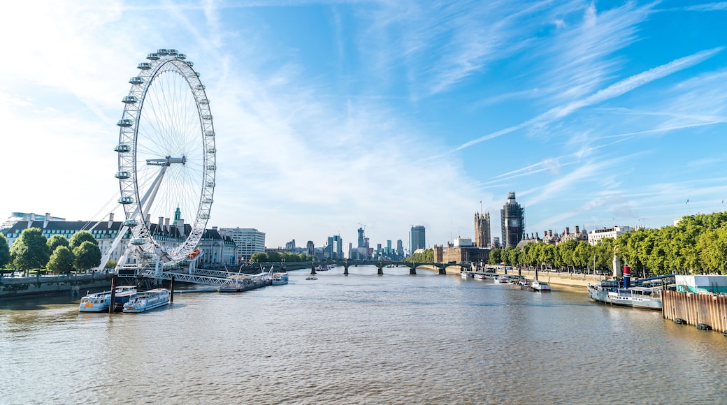 Big Ben and Westminster Bridge in London, UK