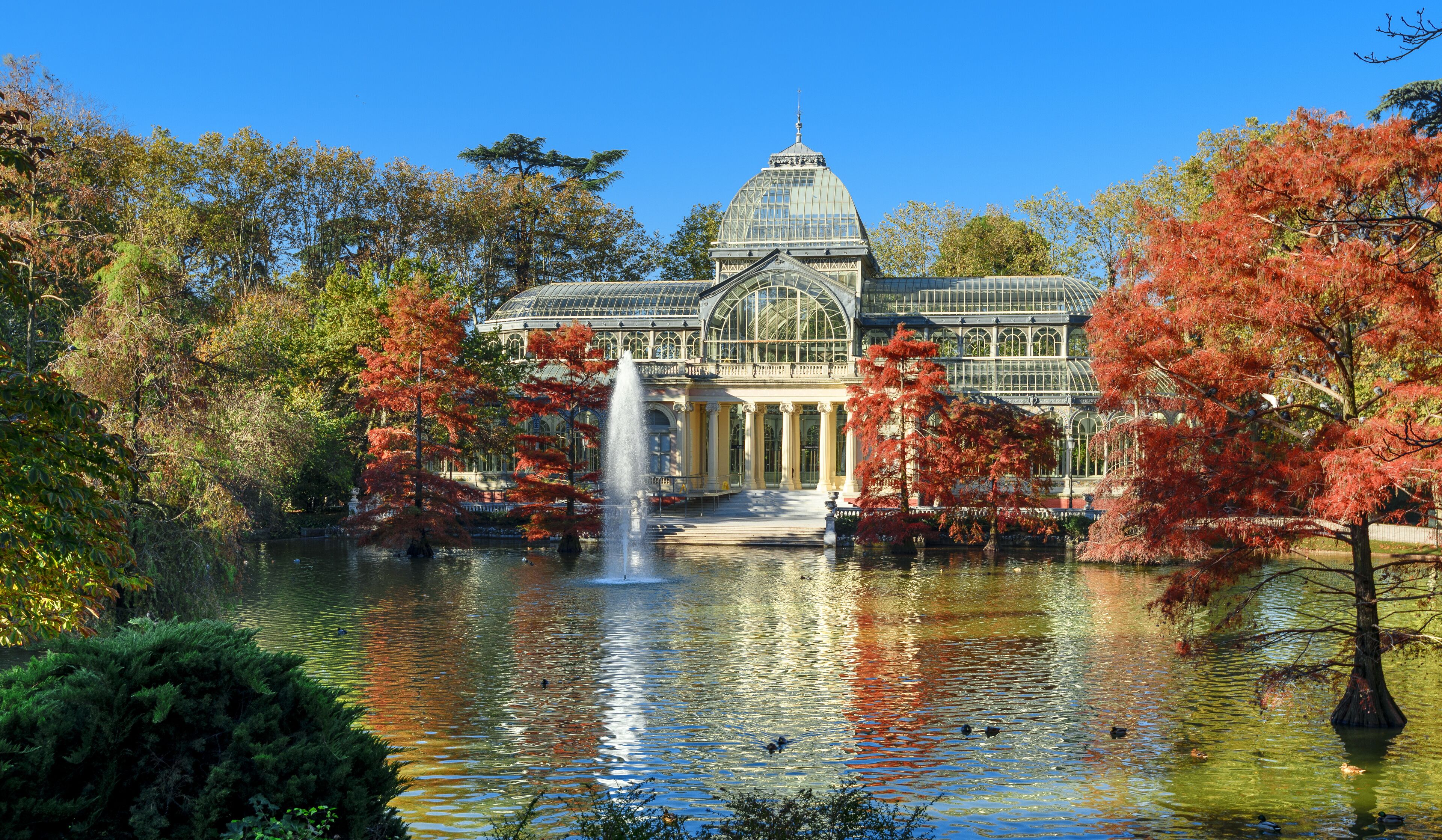 crystal palace of El Retiro park,Madrid,Spain