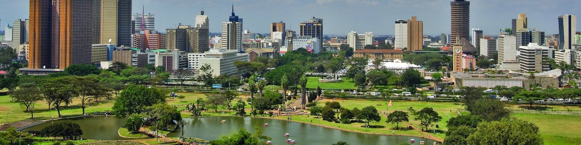 Nairobi featuring skyline, a high rise building and a city