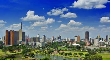 Nairobi featuring skyline, a high rise building and a city