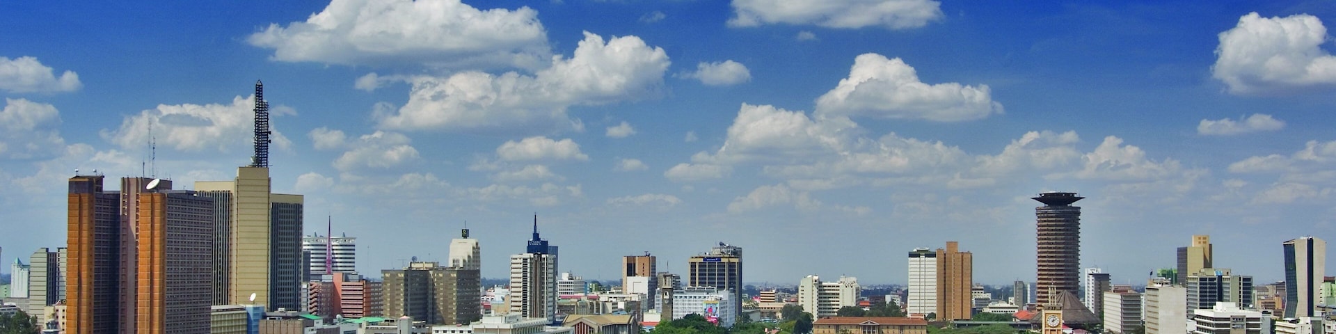 Nairobi featuring skyline, a high rise building and a city