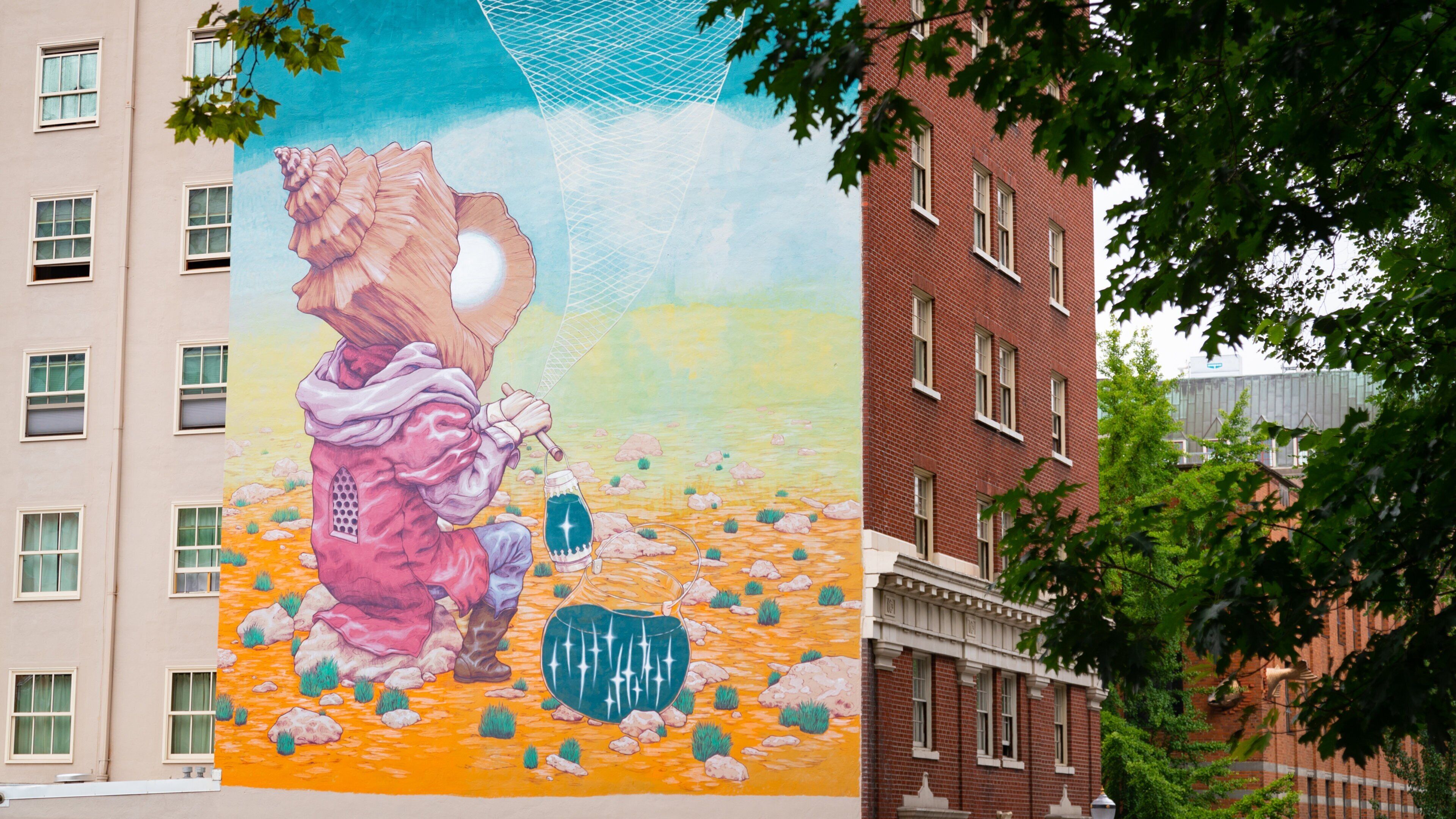 South Park Blocks which includes outdoor art