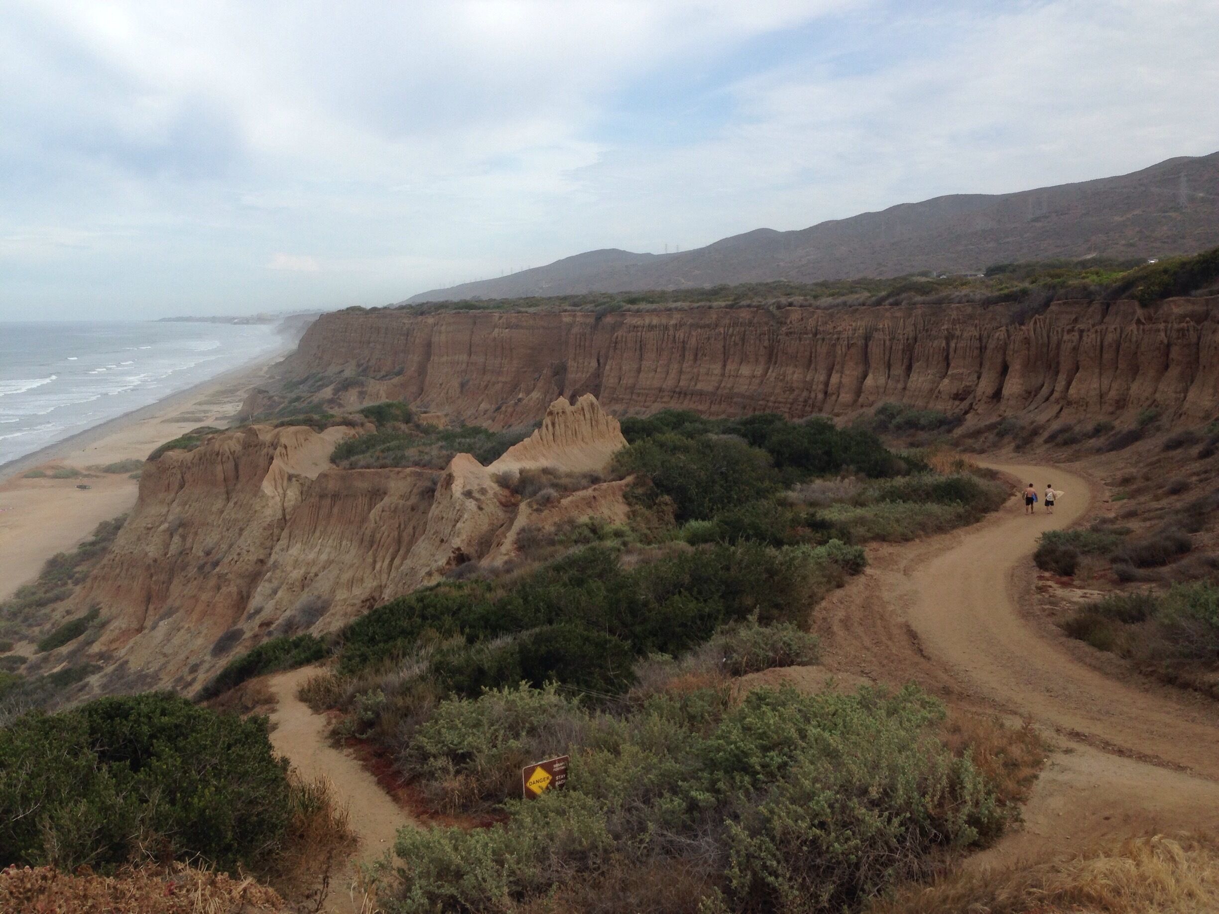 In San Onofre California they have camp grounds on the bluffs and great #hiking trails with the most beautiful views where the bluffs meat the ocean.