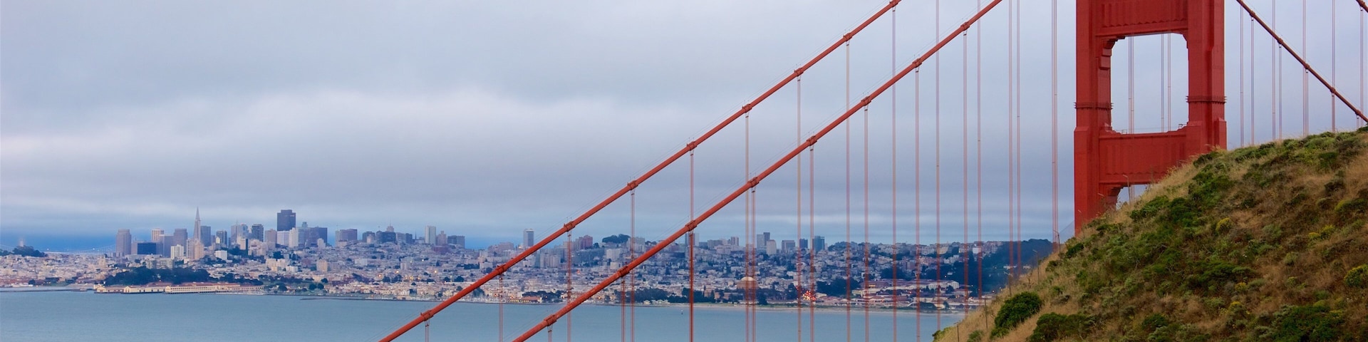 San Francisco which includes a bridge and a city